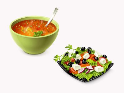 soup and salad